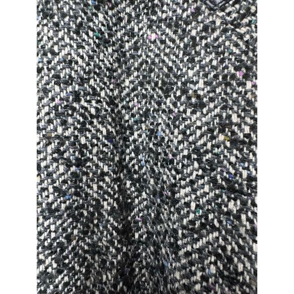 80's/90's Vintage ELCO Wool And Leather Jacket Gray Black White Size 12 - Picture 9 of 9